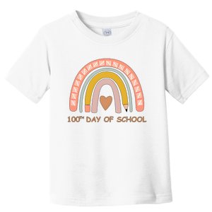 100th Day Of School Rainbow Teacher Toddler T-Shirt