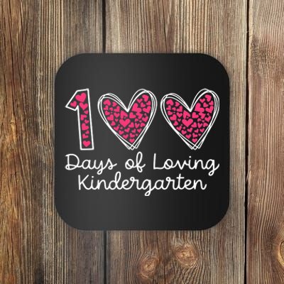 100 Days Of Loving Kindergarten 100 Days Of School Celebration Coaster