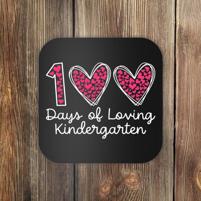 100 Days Of Loving Kindergarten 100 Days Of School Celebration Coaster