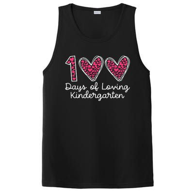 100 Days Of Loving Kindergarten 100 Days Of School Celebration PosiCharge Competitor Tank