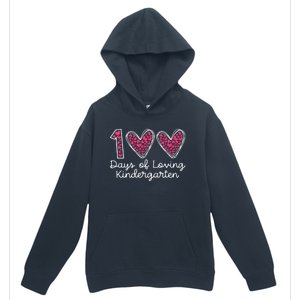 100 Days Of Loving Kindergarten 100 Days Of School Celebration Urban Pullover Hoodie