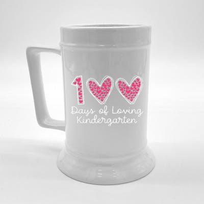 100 Days Of Loving Kindergarten 100 Days Of School Celebration Beer Stein