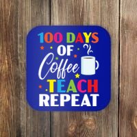 100 Days Of Coffee Teach Repeat 100 Days Of School Gift Coaster