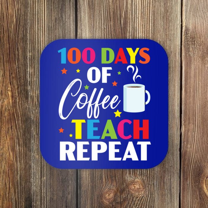 100 Days Of Coffee Teach Repeat 100 Days Of School Gift Coaster