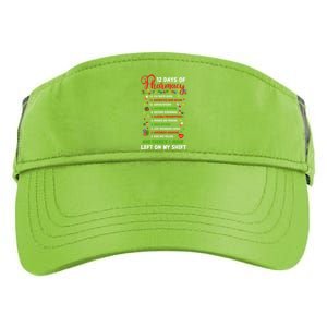 12 Days Of Pharmacy Funny Christmas Pharmacist Tech Xmas Gift Adult Drive Performance Visor