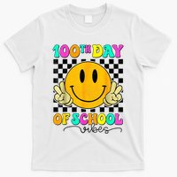 100th Day Of School Vibes Cute Smile Face 100 Days Of School T-Shirt