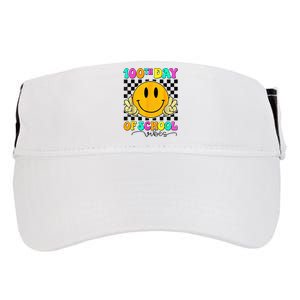 100th Day Of School Vibes Cute Smile Face 100 Days Of School Adult Drive Performance Visor