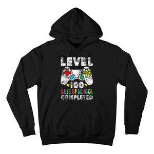 100 Days Of School Completed Gamer Gifts Level Up Gaming Hoodie