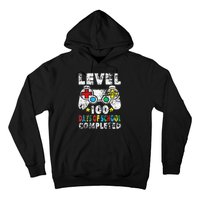 100 Days Of School Completed Gamer Gifts Level Up Gaming Hoodie