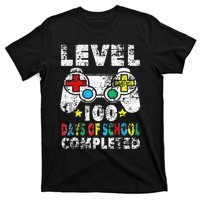 100 Days Of School Completed Gamer Gifts Level Up Gaming T-Shirt