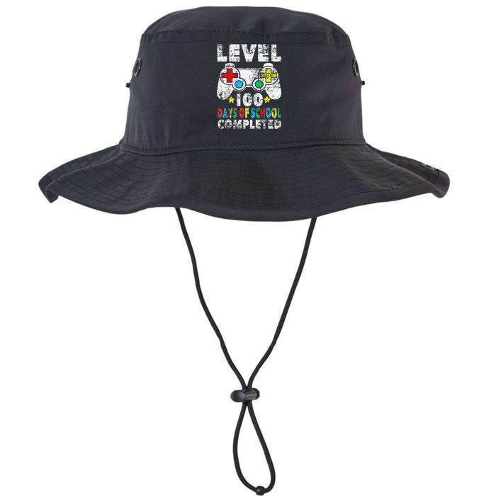 100 Days Of School Completed Gamer Gifts Level Up Gaming Legacy Cool Fit Booney Bucket Hat