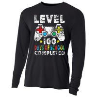 100 Days Of School Completed Gamer Gifts Level Up Gaming Cooling Performance Long Sleeve Crew