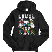 100 Days Of School Completed Gamer Gifts Level Up Gaming Tie Dye Hoodie