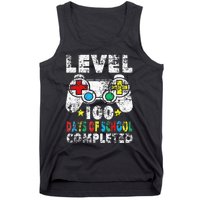 100 Days Of School Completed Gamer Gifts Level Up Gaming Tank Top