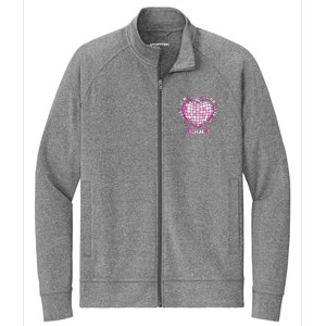 100 Days Of School 100 Days Of Making Whole Class Shimmer Stretch Full-Zip Cadet Jacket