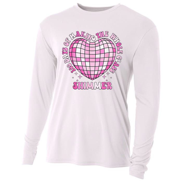 100 Days Of School 100 Days Of Making Whole Class Shimmer Cooling Performance Long Sleeve Crew