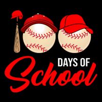 100 Days Of School Baseball Zip Tote Bag