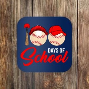 100 Days Of School Baseball Coaster