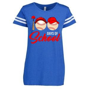 100 Days Of School Baseball Enza Ladies Jersey Football T-Shirt