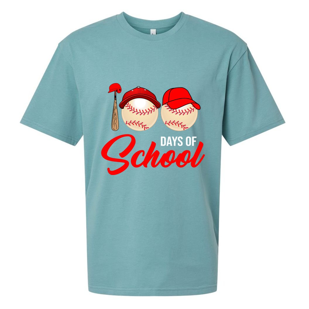 100 Days Of School Baseball Sueded Cloud Jersey T-Shirt