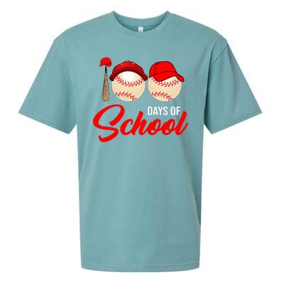 100 Days Of School Baseball Sueded Cloud Jersey T-Shirt