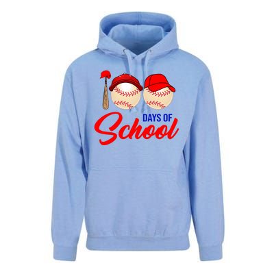 100 Days Of School Baseball Unisex Surf Hoodie