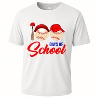 100 Days Of School Baseball Cooling Performance Crew T-Shirt