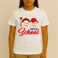 100 Days Of School Baseball T-Shirt