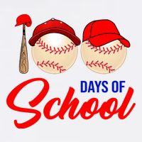 100 Days Of School Baseball T-Shirt