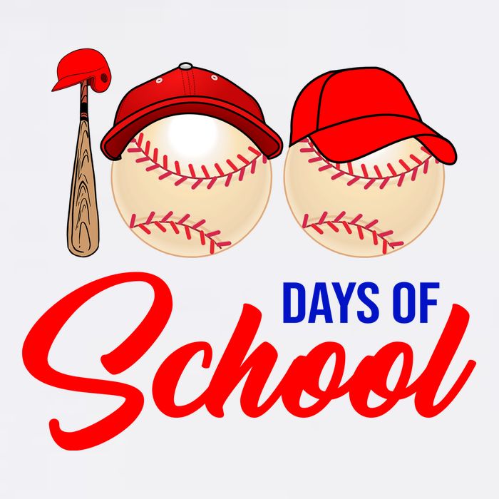 100 Days Of School Baseball T-Shirt
