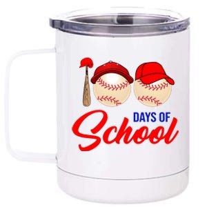 100 Days Of School Baseball 12 oz Stainless Steel Tumbler Cup