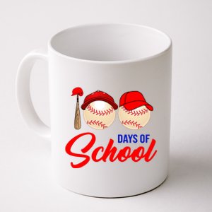 100 Days Of School Baseball Coffee Mug