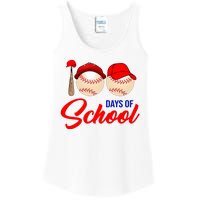 100 Days Of School Baseball Ladies Essential Tank