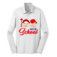 100 Days Of School Baseball Silk Touch Performance Long Sleeve Polo