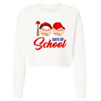 100 Days Of School Baseball Cropped Pullover Crew