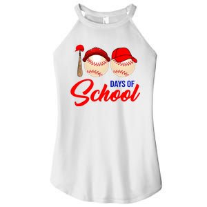 100 Days Of School Baseball Women's Perfect Tri Rocker Tank