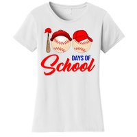 100 Days Of School Baseball Women's T-Shirt