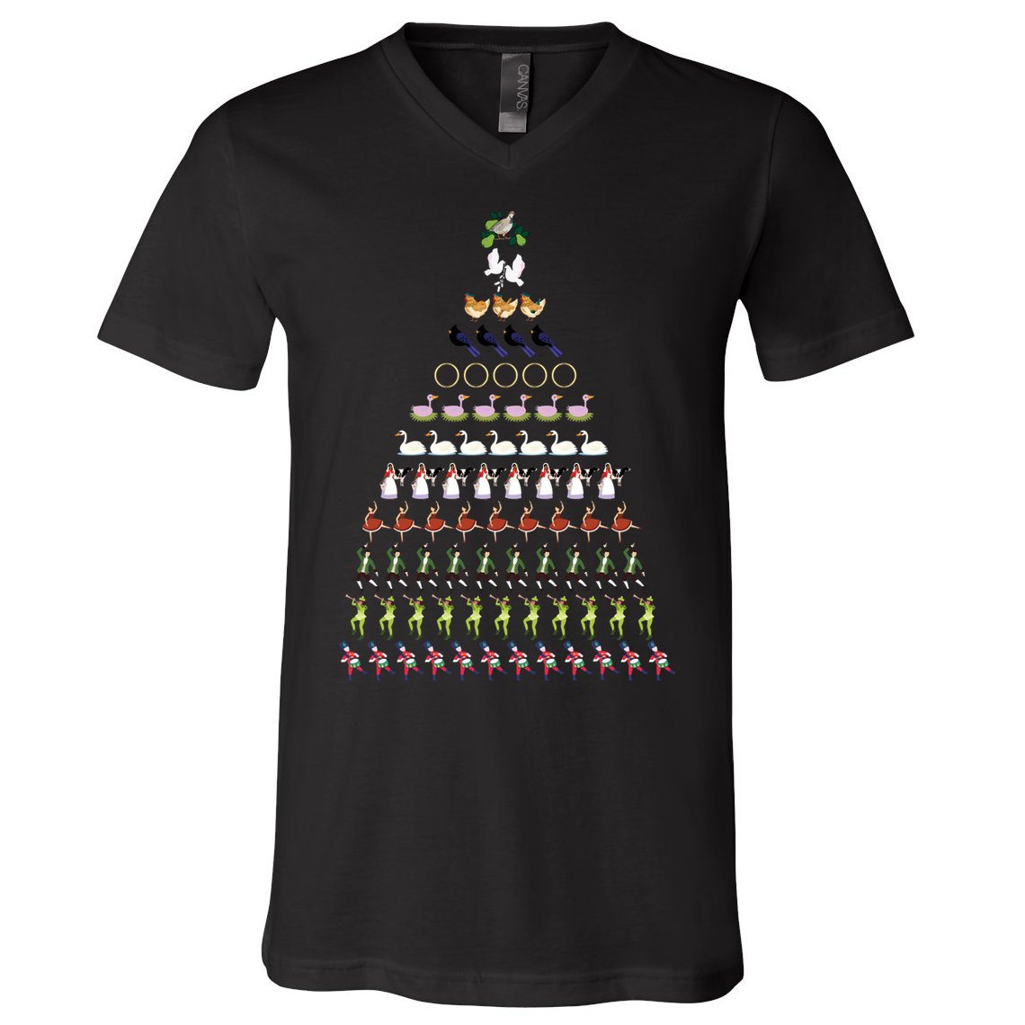 12 Days Of Christmas Essential V-Neck T-Shirt