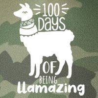 100 Days Of Being Llamazing 100 Days Of School Funny Llama Legacy Tie Dye Trucker Hat
