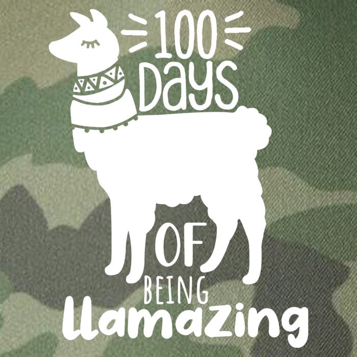 100 Days Of Being Llamazing 100 Days Of School Funny Llama Legacy Tie Dye Trucker Hat