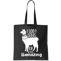 100 Days Of Being Llamazing 100 Days Of School Funny Llama Bag