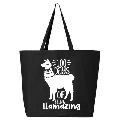 100 Days Of Being Llamazing 100 Days Of School Funny Llama 25L Jumbo Tote
