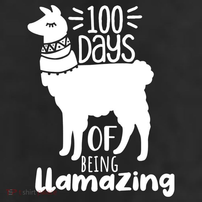 100 Days Of Being Llamazing 100 Days Of School Funny Llama 25L Jumbo Tote
