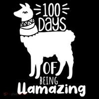 100 Days Of Being Llamazing 100 Days Of School Funny Llama Toddler Sweatshirt