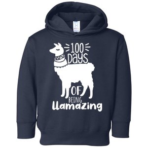 100 Days Of Being Llamazing 100 Days Of School Funny Llama Toddler Hoodie