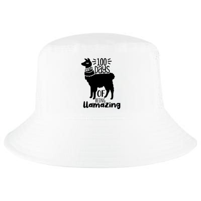 100 Days Of Being Llamazing 100 Days Of School Funny Llama Cool Comfort Performance Bucket Hat
