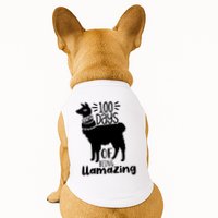 100 Days Of Being Llamazing 100 Days Of School Funny Llama Doggie Tank