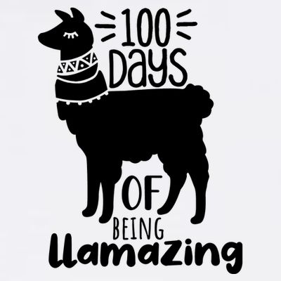 100 Days Of Being Llamazing 100 Days Of School Funny Llama T-Shirt