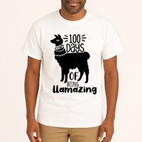 100 Days Of Being Llamazing 100 Days Of School Funny Llama Tall T-Shirt