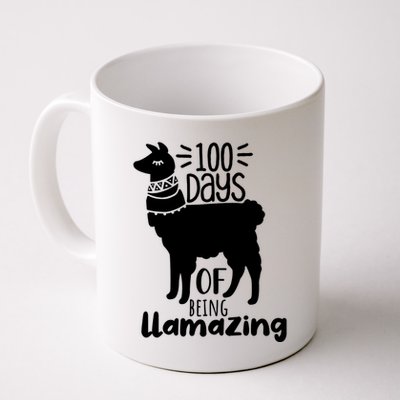 100 Days Of Being Llamazing 100 Days Of School Funny Llama Mug